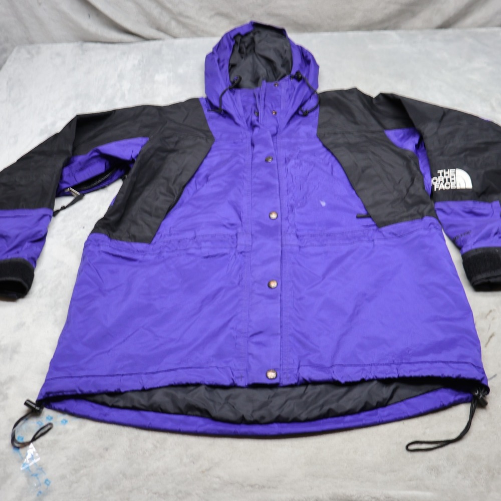 North Face Jacket Womens Medium Purple Gore-Tex Mountain Light 3in1 Shell VTG